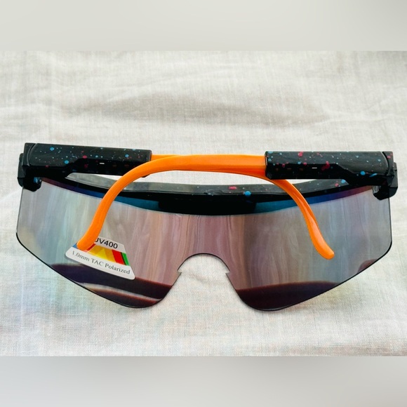 Sport Shield Sunglasses with Color Mirror ( Choose Any Color ) - Picture 6 of 14